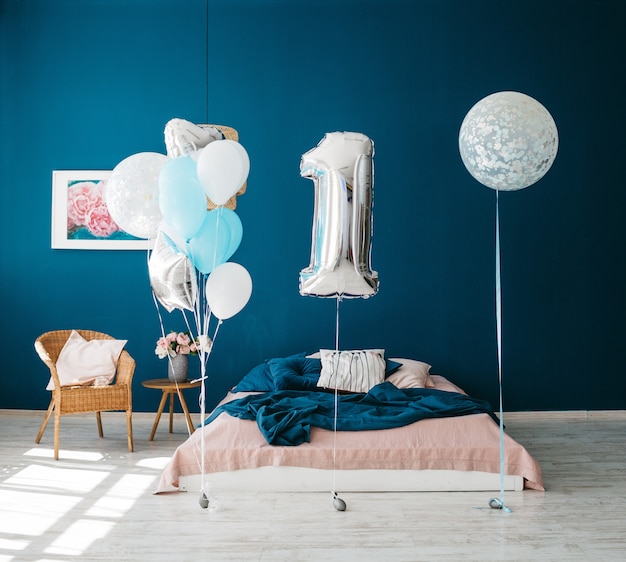 Free Photo fabulous décor to the birthday of a small child