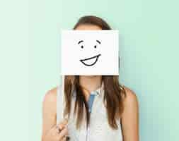 Free photo face expressions illustrations emotions feelings