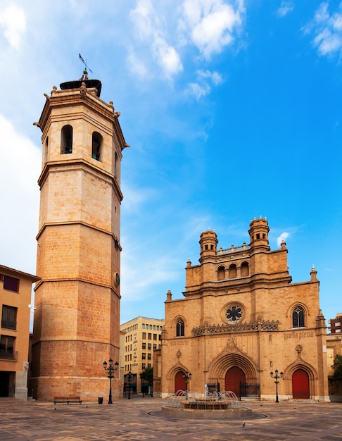 Fadri tower and Gothic Cathedral at Castellon de la Plana