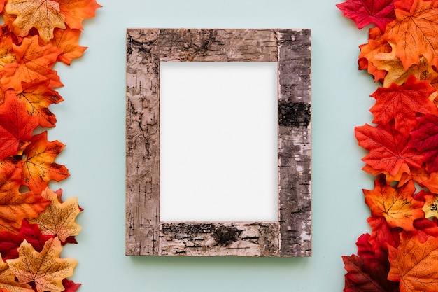 Free Photo fall design wood frame