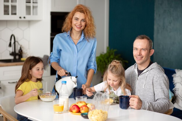 Family having quality time together