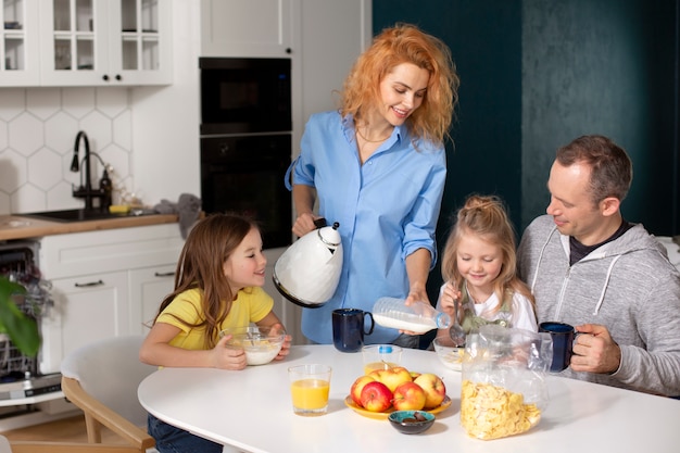 Free photo family having quality time together