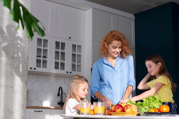 Family having quality time together