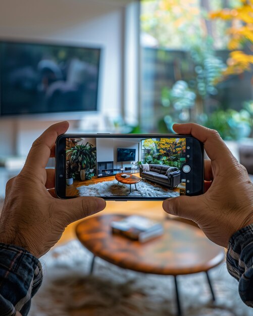 Family showcasing their home