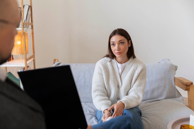 Family therapy in psychologist office