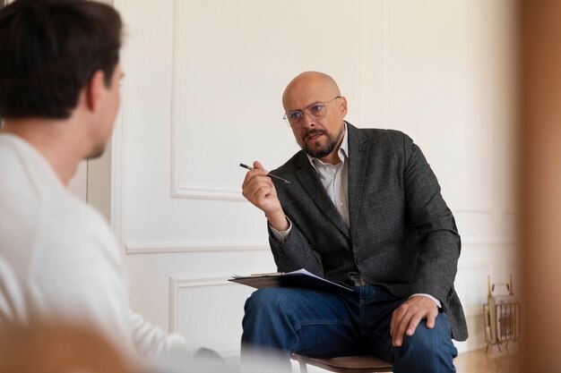 Family therapy in psychologist office