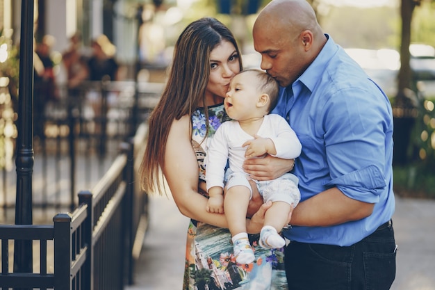 family on a walk