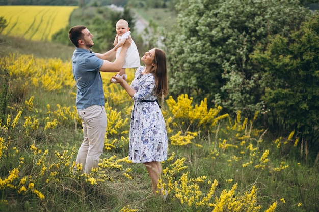 Family with toddler daughter