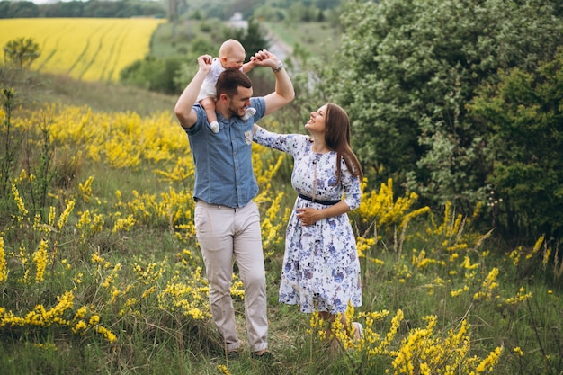 Family with toddler daughter