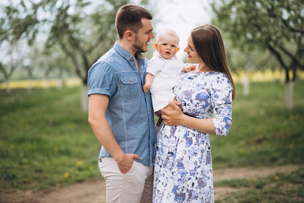 Family with toddler daughter