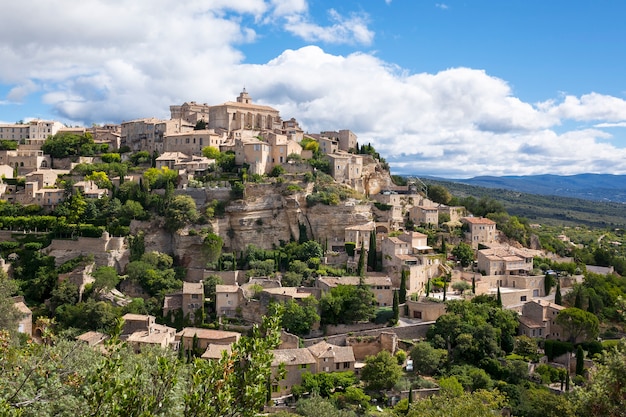 Free Photo famous gordes medieval village in southern france (provence)