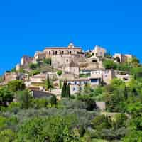 Free photo famous gordes medieval village in southern france