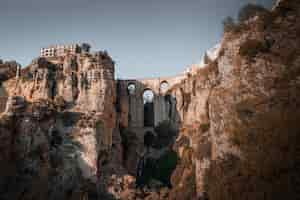 Free photo famous landscape of ronda, spain