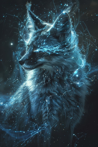 Free Photo fantastic animal constellation