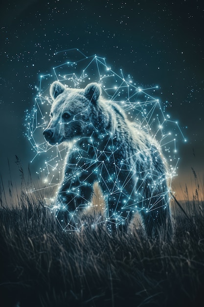 Free Photo fantastic animal constellation