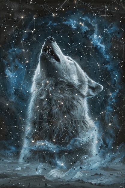 Free Photo fantastic animal constellation