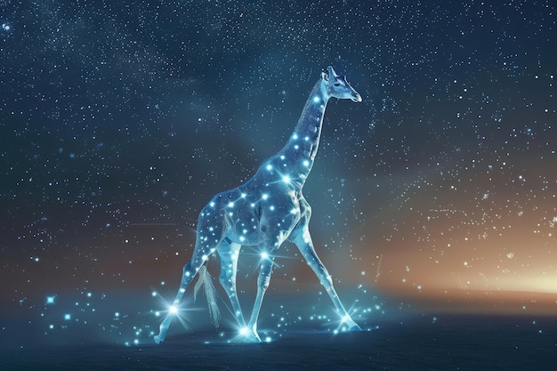 Free Photo fantastic animal constellation