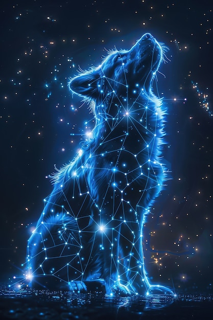 Free Photo fantastic animal constellation