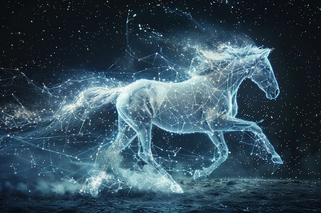 Free photo fantastic animal constellation