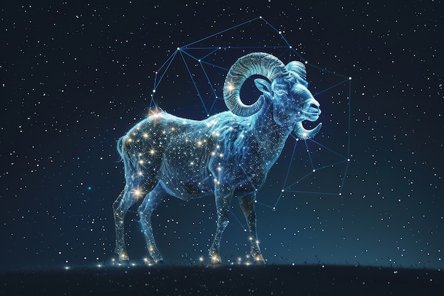 Free photo fantastic animal constellation