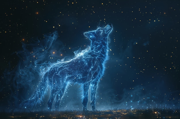 Free Photo fantastic animal constellation