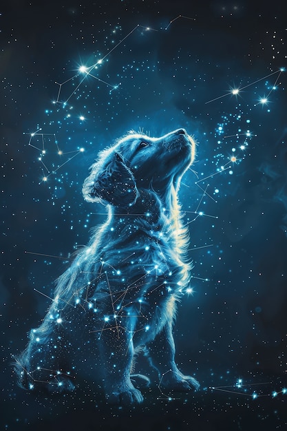 Free Photo fantastic animal constellation