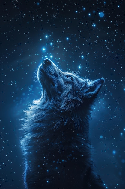 Free Photo fantastic animal constellation