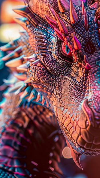 Free Photo fantastic detailed dragon