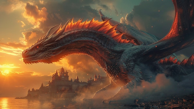 Fantastic detailed dragon