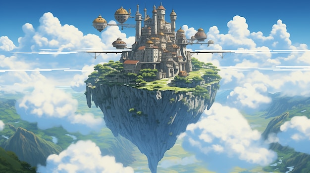 Fantasy anime style scene