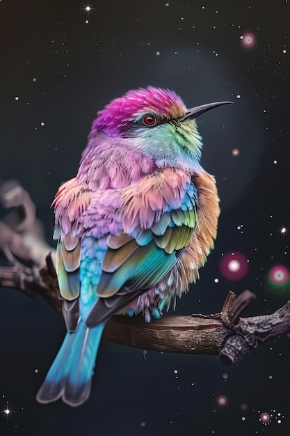 Free photo fantasy bird illustration