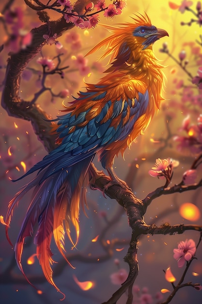 Fantasy bird illustration