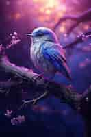 Free photo fantasy bird illustration