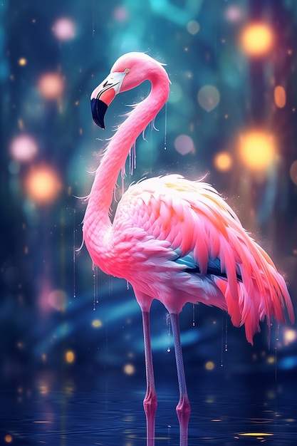 Free Photo fantasy bird illustration