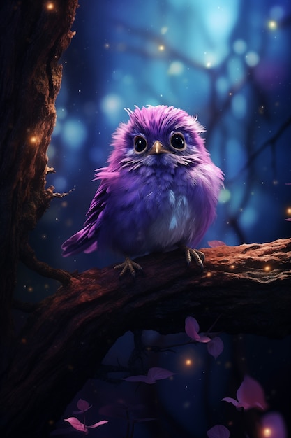 Free photo fantasy bird illustration