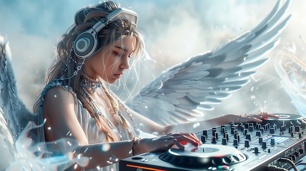 Fantasy dj illustration