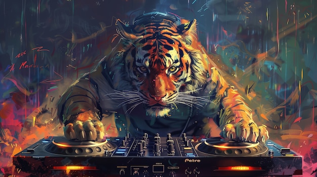 Fantasy dj illustration