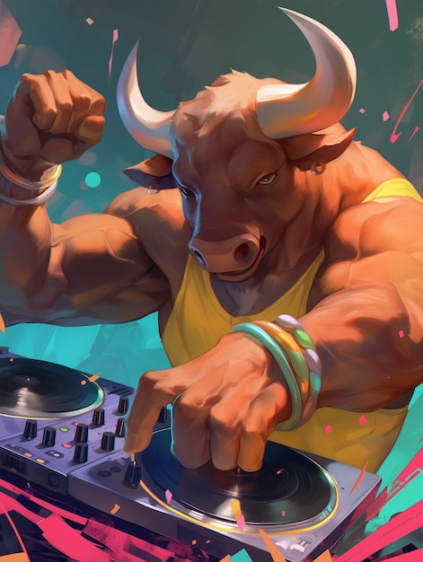 Fantasy dj illustration