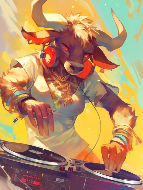 Fantasy dj illustration