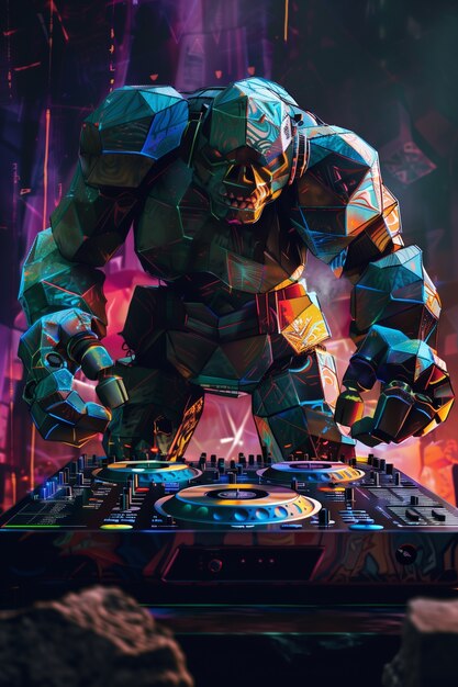 Fantasy dj illustration