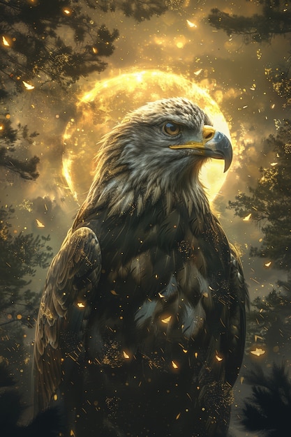 Free Photo fantasy eagle illustration