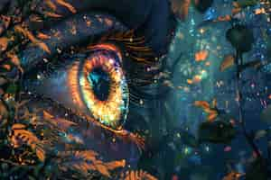 Free photo fantasy eye illustrated