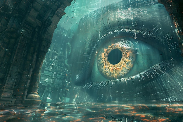 Free photo fantasy eye illustrated