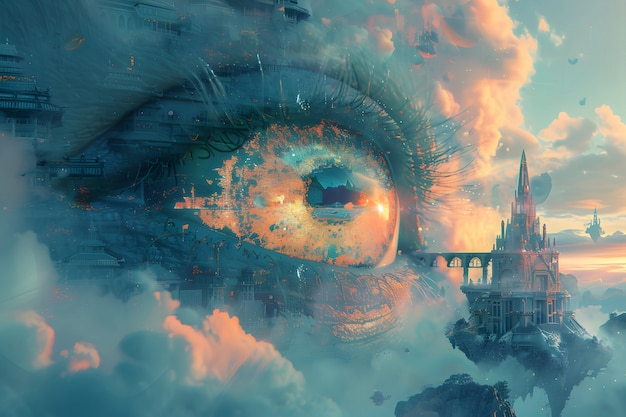 Free Photo fantasy eye illustrated