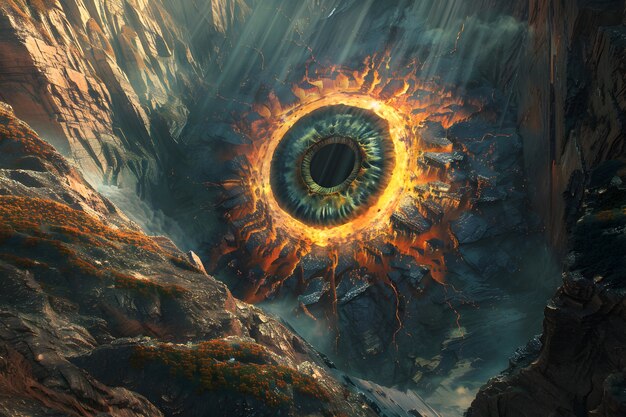 Fantasy eye illustrated