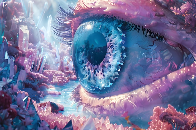 Free Photo fantasy eye illustrated