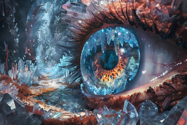 Free photo fantasy eye illustrated