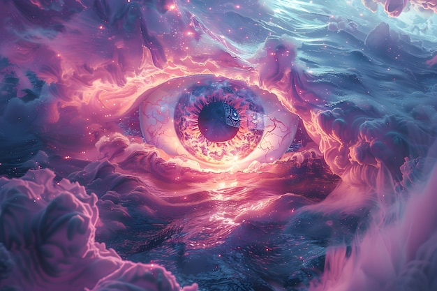 Free photo fantasy eye illustrated