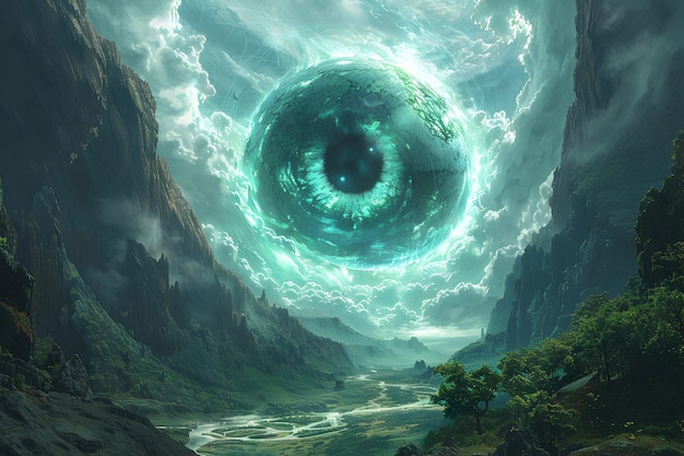 Fantasy eye illustration