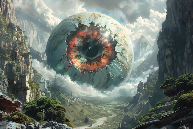 Free Photo fantasy eye illustration